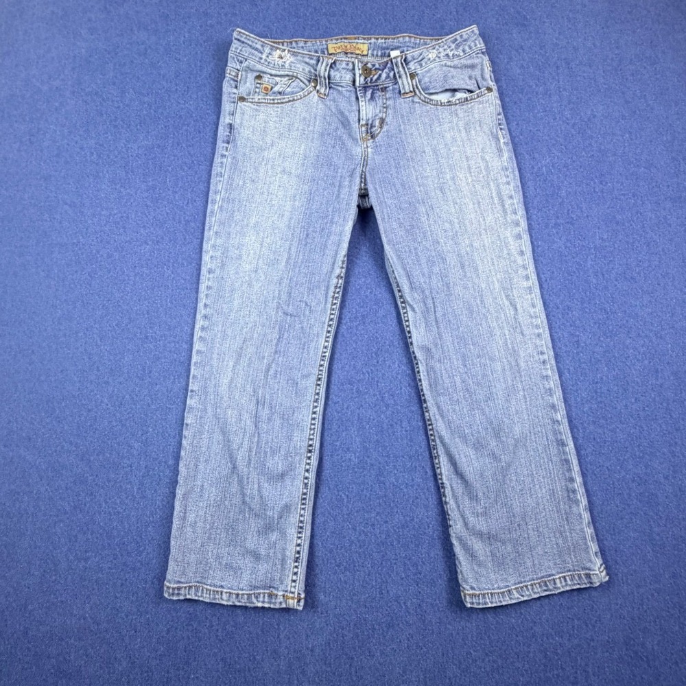 Paris Blues Womens Size 3 Light Wash Low Rise Straight Leg Denim Jeans IHA25969